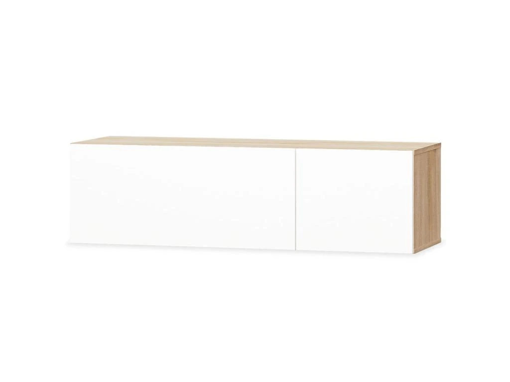 Meuble Télé Buffet Tv Télévision Design Pratique 2 Pcs Aggloméré 120 Cm Chêne Et Blanc Brillant 2502081/2 4 Meuble Télé Buffet Tv Télévision Design Pratique 2 Pcs Aggloméré 120 Cm Chêne Et Blanc Brillant 2502081/2 – Image 2