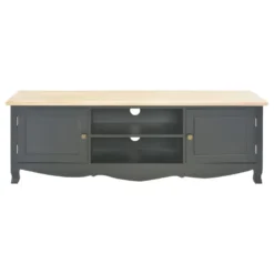 Meuble Télé Buffet Tv Télévision Design Pratique Noir 120 Cm Bois 2502204 -Pas Cher Mobiliora Magasin meuble tv 8919537