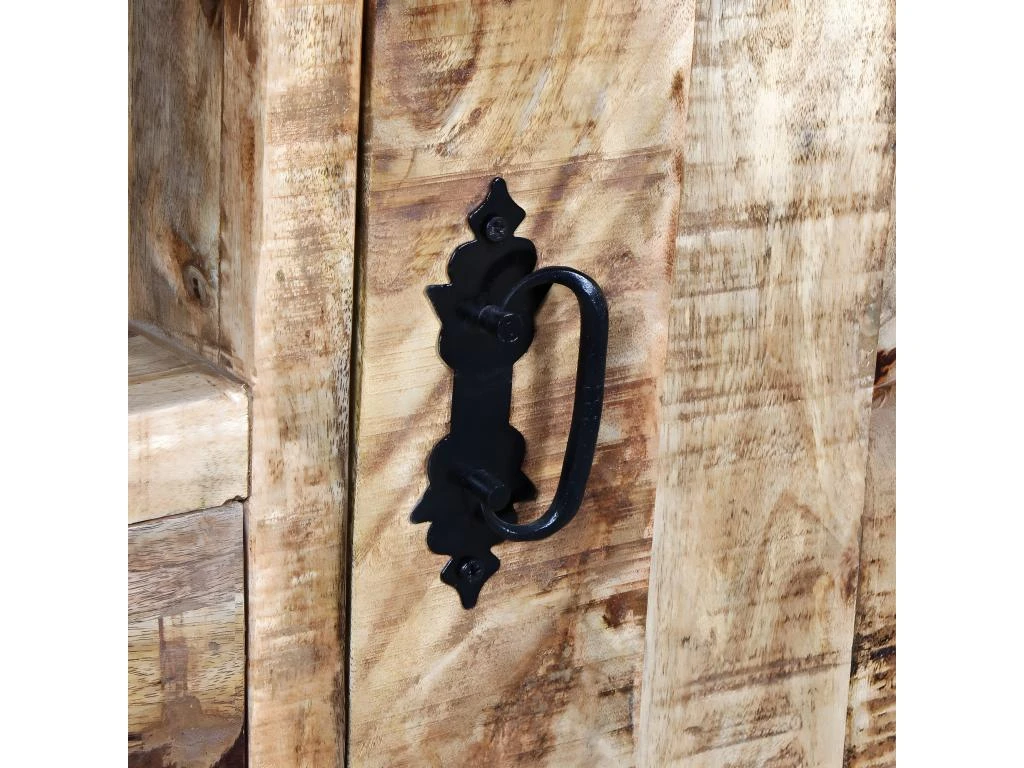 Meuble Télé Buffet Tv Télévision Design Pratique Bois De Manguier Brut 120 Cm 2502131 4 Meuble Télé Buffet Tv Télévision Design Pratique Bois De Manguier Brut 120 Cm 2502131 – Image 2