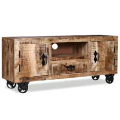 Meuble Télé Buffet Tv Télévision Design Pratique Bois De Manguier Brut 120 Cm 2502131 9 Meuble Télé Buffet Tv Télévision Design Pratique Bois De Manguier Brut 120 Cm 2502131 -Pas Cher Mobiliora Magasin meuble tv 8919557