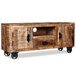 Meuble Télé Buffet Tv Télévision Design Pratique Bois De Manguier Brut 120 Cm 2502131 11 Meuble Télé Buffet Tv Télévision Design Pratique Bois De Manguier Brut 120 Cm 2502131 -Pas Cher Mobiliora Magasin meuble tv 8919561