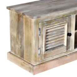 Meuble Télé Buffet Tv Télévision Design Pratique Bois De Manguier Massif 2502022 -Pas Cher Mobiliora Magasin meuble tv 8919785