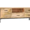 Meuble Télé Buffet Tv Télévision Design Pratique 130 Cm Bois Massif De Manguier 2502052 1 Meuble Télé Buffet Tv Télévision Design Pratique 130 Cm Bois Massif De Manguier 2502052 -Pas Cher Mobiliora Magasin meuble tv 8919867