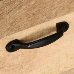 Meuble Télé Buffet Tv Télévision Design Pratique 130 Cm Bois Massif De Manguier 2502052 -Pas Cher Mobiliora Magasin meuble tv 8919869