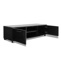 Meuble Télé Buffet Tv Télévision Design Pratique Noir Brillant 120 Cm 2502210 -Pas Cher Mobiliora Magasin meuble tv 8920277
