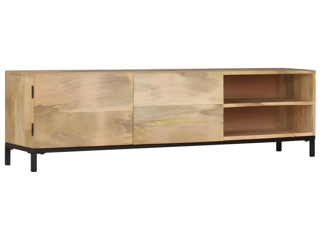 Meuble Télé Buffet Tv Télévision Design Pratique 145 Cm Bois Massif De Manguier 2502075 3 Meuble Télé Buffet Tv Télévision Design Pratique 145 Cm Bois Massif De Manguier 2502075