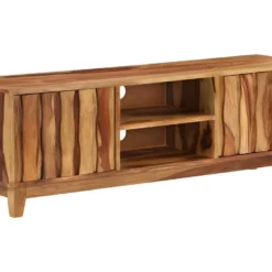 Meuble Télé Buffet Tv Télévision Design Pratique Bois Massif De Sesham 118 Cm 2502174