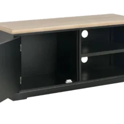 Meuble Télé Buffet Tv Télévision Design Pratique Noir 90 Cm Bois 2502208 -Pas Cher Mobiliora Magasin meuble tv 8920995
