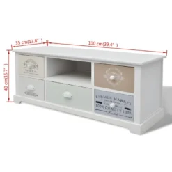 Meuble Télé Buffet Tv Télévision Design Pratique En Style Français Bois 2502188 -Pas Cher Mobiliora Magasin meuble tv 8921373