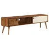Meuble Télé Buffet Tv Télévision Design Pratique 140 Cm Bois Solide De Sesham 2502071/2 -Pas Cher Mobiliora Magasin meuble tv 8922447