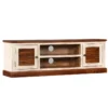 Meuble Télé Buffet Tv Télévision Design Pratique Bois Massif De Manguier Et Sesham 120 Cm 2502172 -Pas Cher Mobiliora Magasin meuble tv 8922817