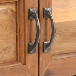 Meuble Télé Buffet Tv Télévision Design Pratique Teck Recyclé Et Acier 120 Cm 2502215 -Pas Cher Mobiliora Magasin meuble tv 8923261