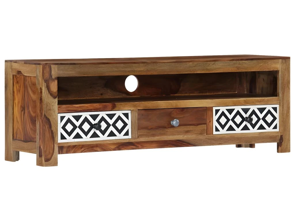 Meuble Télé Buffet Tv Télévision Design Pratique 120 Cm Bois De Sesham Solide 2502059 3 Meuble Télé Buffet Tv Télévision Design Pratique 120 Cm Bois De Sesham Solide 2502059