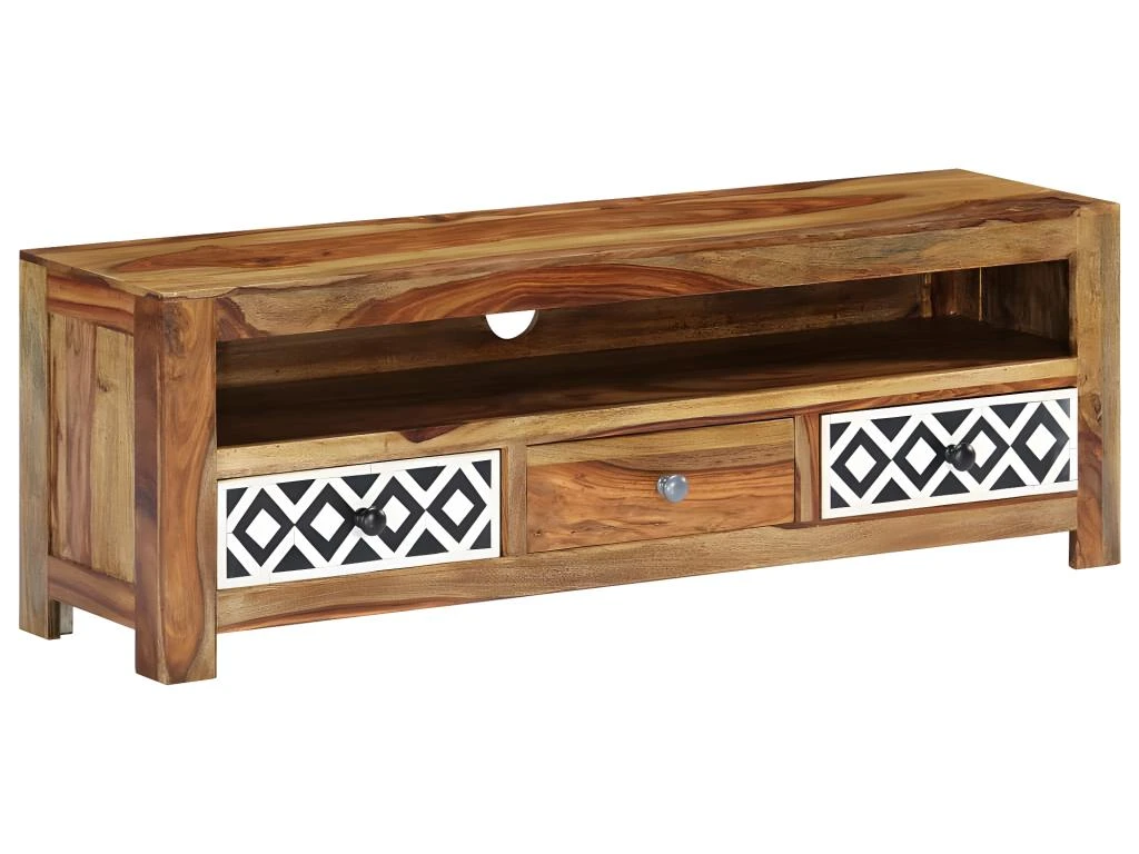 Meuble Télé Buffet Tv Télévision Design Pratique 120 Cm Bois De Sesham Solide 2502059 4 Meuble Télé Buffet Tv Télévision Design Pratique 120 Cm Bois De Sesham Solide 2502059 – Image 2