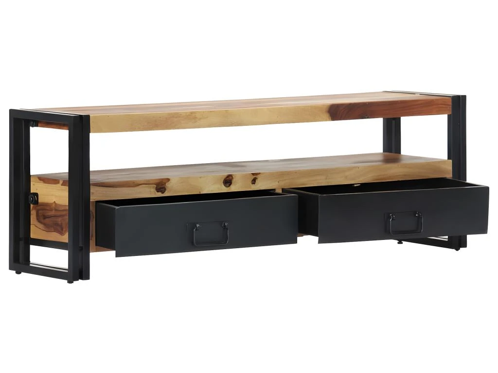 Meuble Télé Buffet Tv Télévision Design Pratique 120 Cm Bois De Sesham Solide 2502061 5 Meuble Télé Buffet Tv Télévision Design Pratique 120 Cm Bois De Sesham Solide 2502061 – Image 3