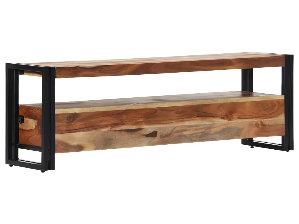 Meuble Télé Buffet Tv Télévision Design Pratique 120 Cm Bois De Sesham Solide 2502061 6 Meuble Télé Buffet Tv Télévision Design Pratique 120 Cm Bois De Sesham Solide 2502061 – Image 4