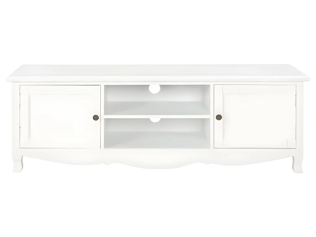 Meuble Télé Buffet Tv Télévision Design Pratique Blanc 120 Cm Bois 2502112 4 Meuble Télé Buffet Tv Télévision Design Pratique Blanc 120 Cm Bois 2502112 – Image 2