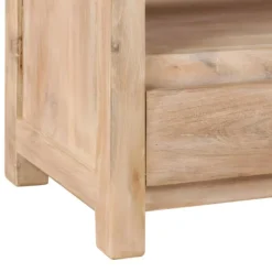 Meuble Télé Buffet Tv Télévision Design Pratique Bois D'acacia Massif 90 Cm Marron Clair 2502125 -Pas Cher Mobiliora Magasin meuble tv 8923563