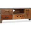 Meuble Télé Buffet Tv Télévision Design Pratique Bois Massif Vintage 118 Cm 2502184 1 Meuble Télé Buffet Tv Télévision Design Pratique Bois Massif Vintage 118 Cm 2502184 -Pas Cher Mobiliora Magasin meuble tv 8923611