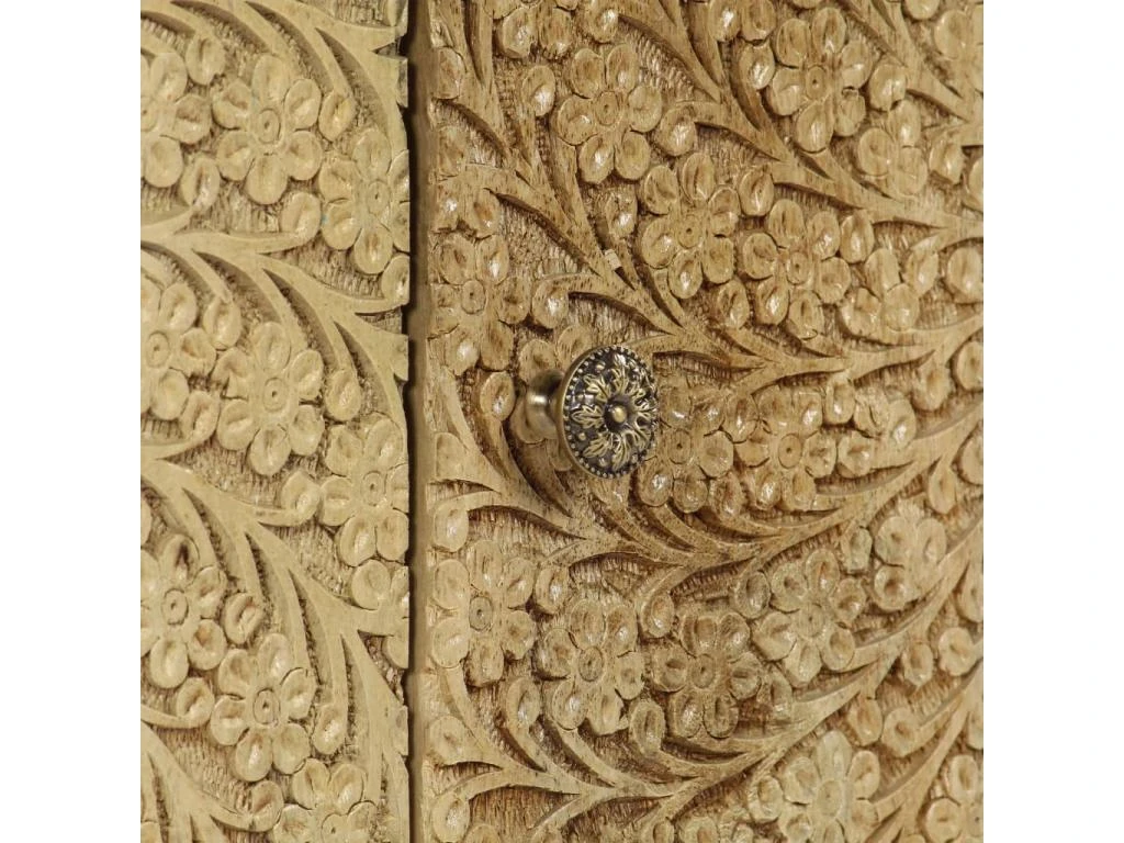 Meuble Télé Buffet Tv Télévision Design Pratique Bois De Manguier Massif 118 Cm 2502135 4 Meuble Télé Buffet Tv Télévision Design Pratique Bois De Manguier Massif 118 Cm 2502135 – Image 2