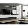 Ensemble Meuble Salon Mural SWITCH IX Design, Coloris Blanc Brillant. -Pas Cher Mobiliora Magasin meuble tv 8924577