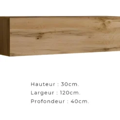 Ensemble De Meubles De Salon Collection SWITCH II Design, Coloris Gris Et Chêne Wotan. -Pas Cher Mobiliora Magasin meuble tv 8924915