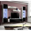 Meuble TV FLY A3 Design, Coloris Blanc Et Noir Brillant + LED. Meuble Suspendu Moderne Et Tendance Pour Votre Salon. -Pas Cher Mobiliora Magasin meuble tv 8925039