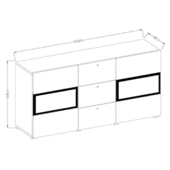 Ensemble De 7 Meubles De Salon Collection RAMOS. Couleur Gris Effet Béton Et Noir. 11 Ensemble De 7 Meubles De Salon Collection RAMOS. Couleur Gris Effet Béton Et Noir. -Pas Cher Mobiliora Magasin meuble tv 8925253