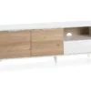 Meuble TV Koln 2 Portes Et 1 Tiroir,Couleur Blanc Brossée Et Bois 136,5 Cm (Largeur) 1 Meuble TV Koln 2 Portes Et 1 Tiroir,Couleur Blanc Brossée Et Bois 136,5 Cm (Largeur) -Pas Cher Mobiliora Magasin meuble tv 9174597