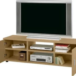 Meuble TV 150 Cm 65 Pouces Maxi 2 Portes - Coloris: Chêne Naturel