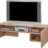 Meuble TV 150 Cm 65 Pouces Maxi 1 Porte - Coloris: Hêtre -Pas Cher Mobiliora Magasin meuble tv 9175275