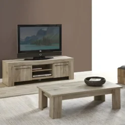 VIDSEL - Meuble TV 2 Portes