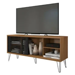 Meuble TV 55 Pouces Chêne Foncé Et Noir 9 Meuble TV 55 Pouces Chêne Foncé Et Noir -Pas Cher Mobiliora Magasin meuble tv 9493143