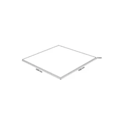 Plateau Carré 100x100 En Verre Trempé Transparent -Pas Cher Mobiliora Magasin table basse 10008971