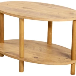 Table Basse Ovale Højreby 43 X 70 X 44 Cm Effet Bois [en.casa] -Pas Cher Mobiliora Magasin table basse 10017215