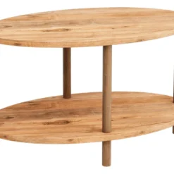Table Basse Ovale Højreby 43 X 70 X 44 Cm Effet Bois [en.casa] -Pas Cher Mobiliora Magasin table basse 10017219