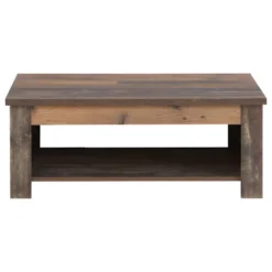 Table Basse Avec Plateau Relevable Effet Bois Vieilli - BUCK -Pas Cher Mobiliora Magasin table basse 10567971