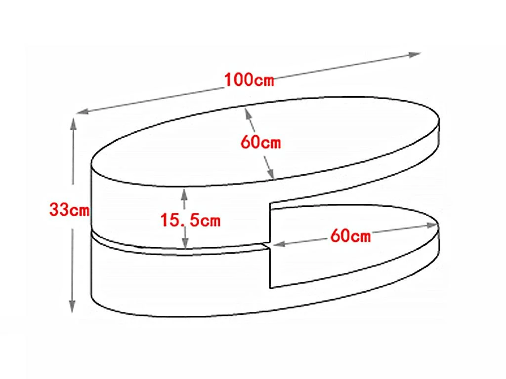 Table Basse Avec Plateau Pivotant - MDF - Naturel Et Blanc - VITALY 13 Table Basse Avec Plateau Pivotant - MDF - Naturel Et Blanc - VITALY – Image 11