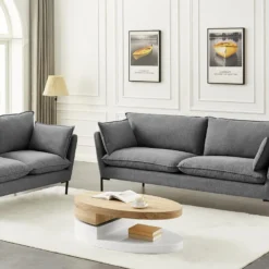 Table Basse Avec Plateau Pivotant - MDF - Naturel Et Blanc - VITALY 15 Table Basse Avec Plateau Pivotant - MDF - Naturel Et Blanc - VITALY -Pas Cher Mobiliora Magasin table basse 10727921