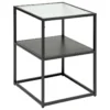 Table D'appoint En Métal Noir Et Verre Trempé 40 X 40 X 55 Cm 2 Table D'appoint En Métal Noir Et Verre Trempé 40 X 40 X 55 Cm -Pas Cher Mobiliora Magasin table basse 10771443