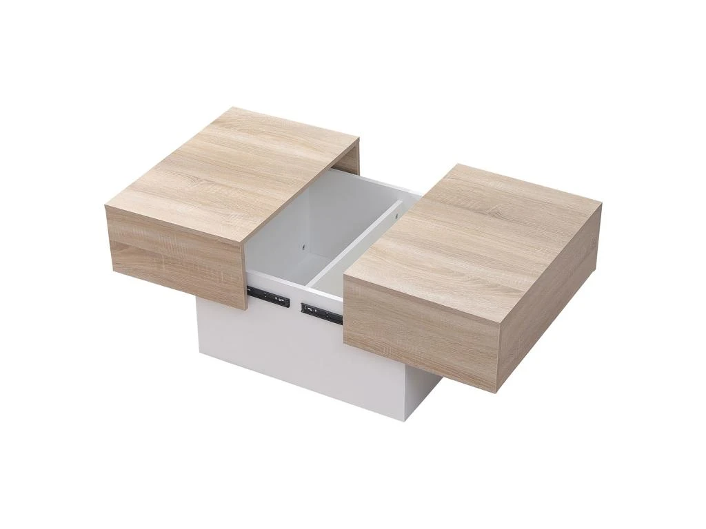 Table Basse Avec Plateau Amovible Blanche GRETA - HAPPY GARDEN 5 Table Basse Avec Plateau Amovible Blanche GRETA - HAPPY GARDEN – Image 3