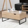 Table Basse Avec Plateaux Relevables Noire Et Bois LOTTA - HAPPY GARDEN 2 Table Basse Avec Plateaux Relevables Noire Et Bois LOTTA - HAPPY GARDEN -Pas Cher Mobiliora Magasin table basse 10779735