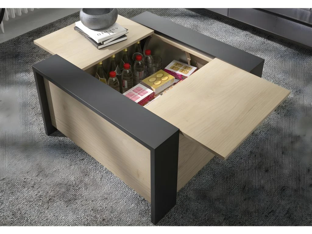 Table Basse Avec Rangement Bar Aurora - Fabrication Française 5 Table Basse Avec Rangement Bar Aurora - Fabrication Française – Image 3