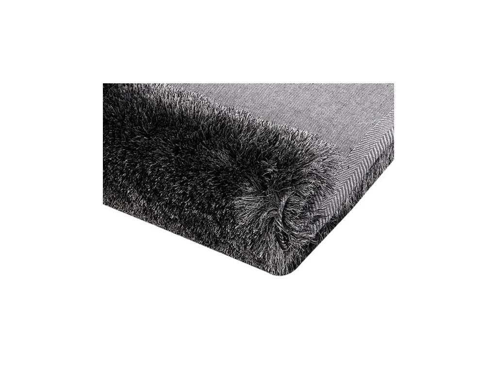 Ensemble Table Basse Transparent Et Noir KELLY Et Tapis Shaggy Anthracite DOLCE 7 Ensemble Table Basse Transparent Et Noir KELLY Et Tapis Shaggy Anthracite DOLCE – Image 5