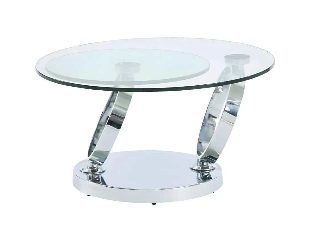 Ensemble Table Basse Plateau Pivotant Transparent JOLINE Et Tapis Shaggy Gris MAZE 6 Ensemble Table Basse Plateau Pivotant Transparent JOLINE Et Tapis Shaggy Gris MAZE â Image 4