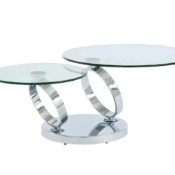 Ensemble Table Basse Plateau Pivotant Transparent JOLINE Et Tapis Shaggy Gris MAZE 10 Ensemble Table Basse Plateau Pivotant Transparent JOLINE Et Tapis Shaggy Gris MAZE -Pas Cher Mobiliora Magasin table basse 10914801