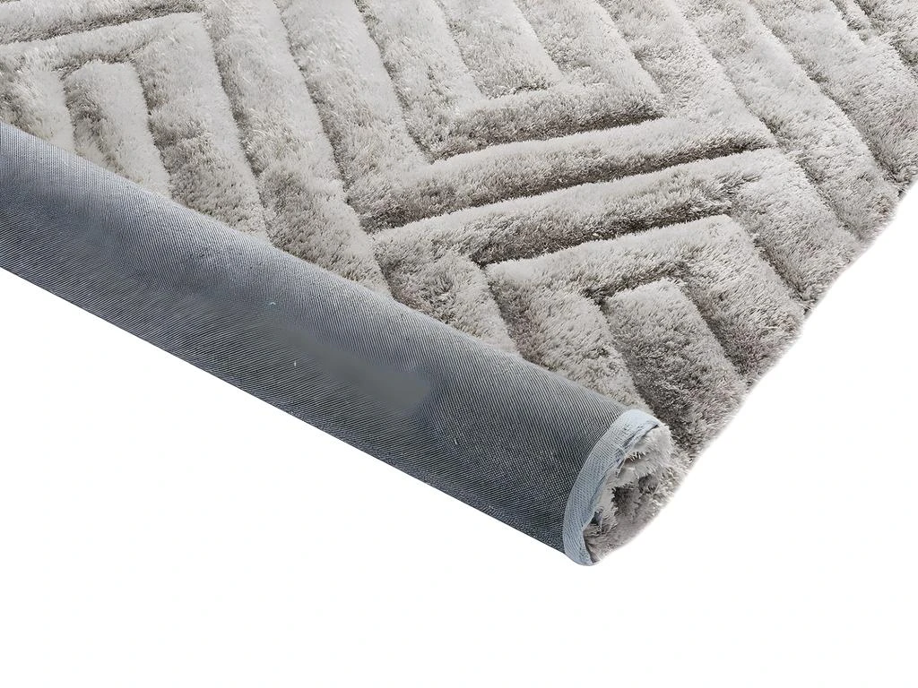 Ensemble Table Basse Plateau Pivotant Transparent JOLINE Et Tapis Shaggy Gris MAZE 8 Ensemble Table Basse Plateau Pivotant Transparent JOLINE Et Tapis Shaggy Gris MAZE â Image 6