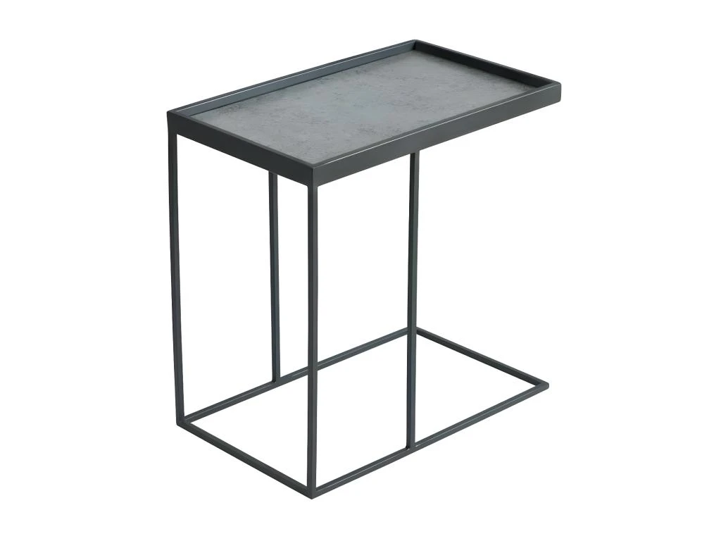 Bout De Canapé Rectangulaire Anthracite Mat - JANIE 3 Bout De Canapé Rectangulaire Anthracite Mat - JANIE