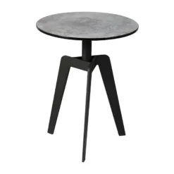 Guéridon Acier/Céramique Gris - YPPA
