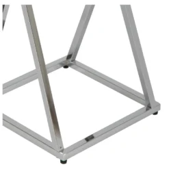 Grande Sellette Acier Chromé - SQUARE 7 Grande Sellette Acier Chromé - SQUARE -Pas Cher Mobiliora Magasin table basse 11124247